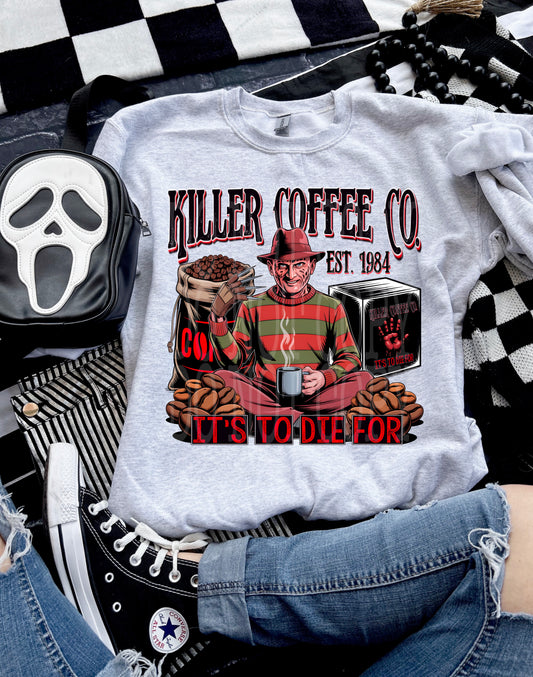 KILLER COFFEE CO FREDDY PNG DESIGN