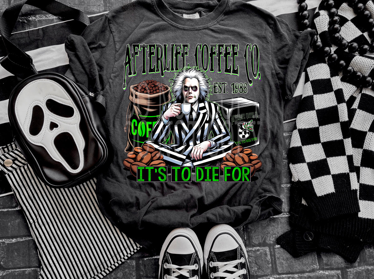 AFTERLIFE COFFEE CO BEETLEJUICE PNG DESIGN