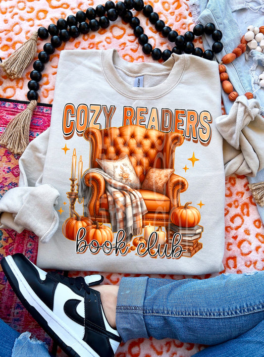 COZY READERS BOOK CLUB PNG DESIGN