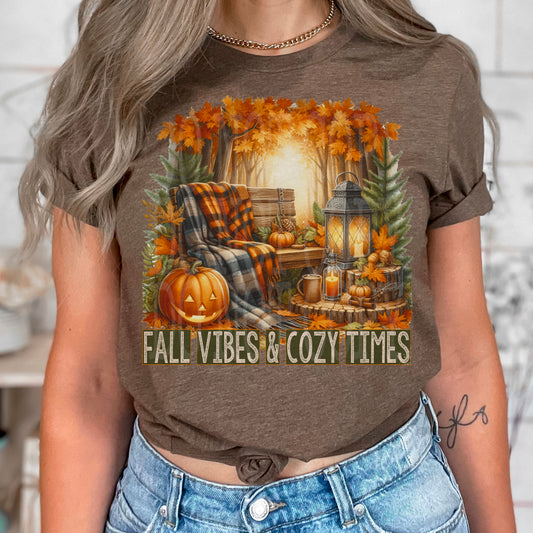 FALL VIBES & COZY TIMES PNG DESIGN