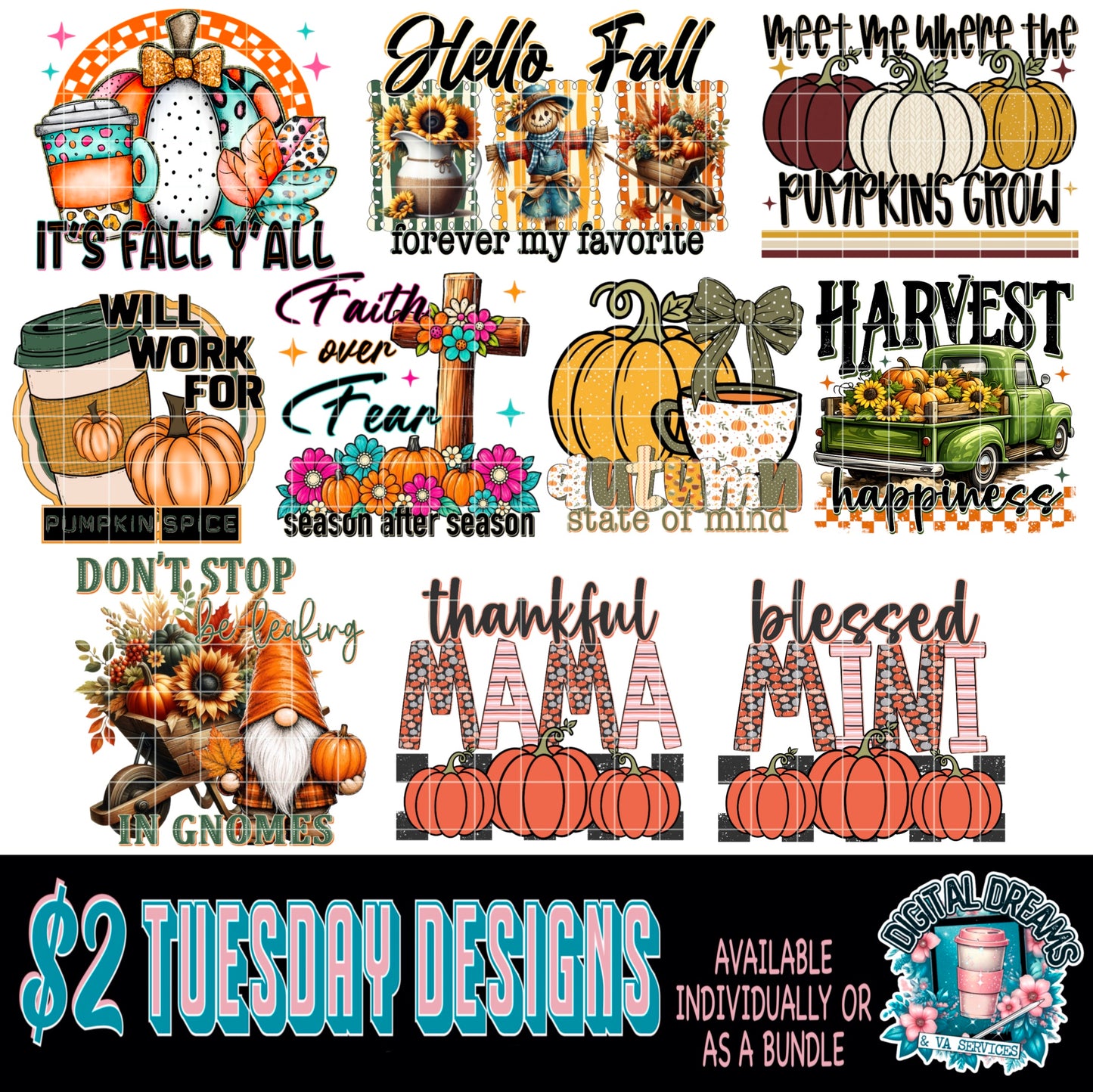 OH MY GOURD $2 DESIGN BUNDLE - 7/14