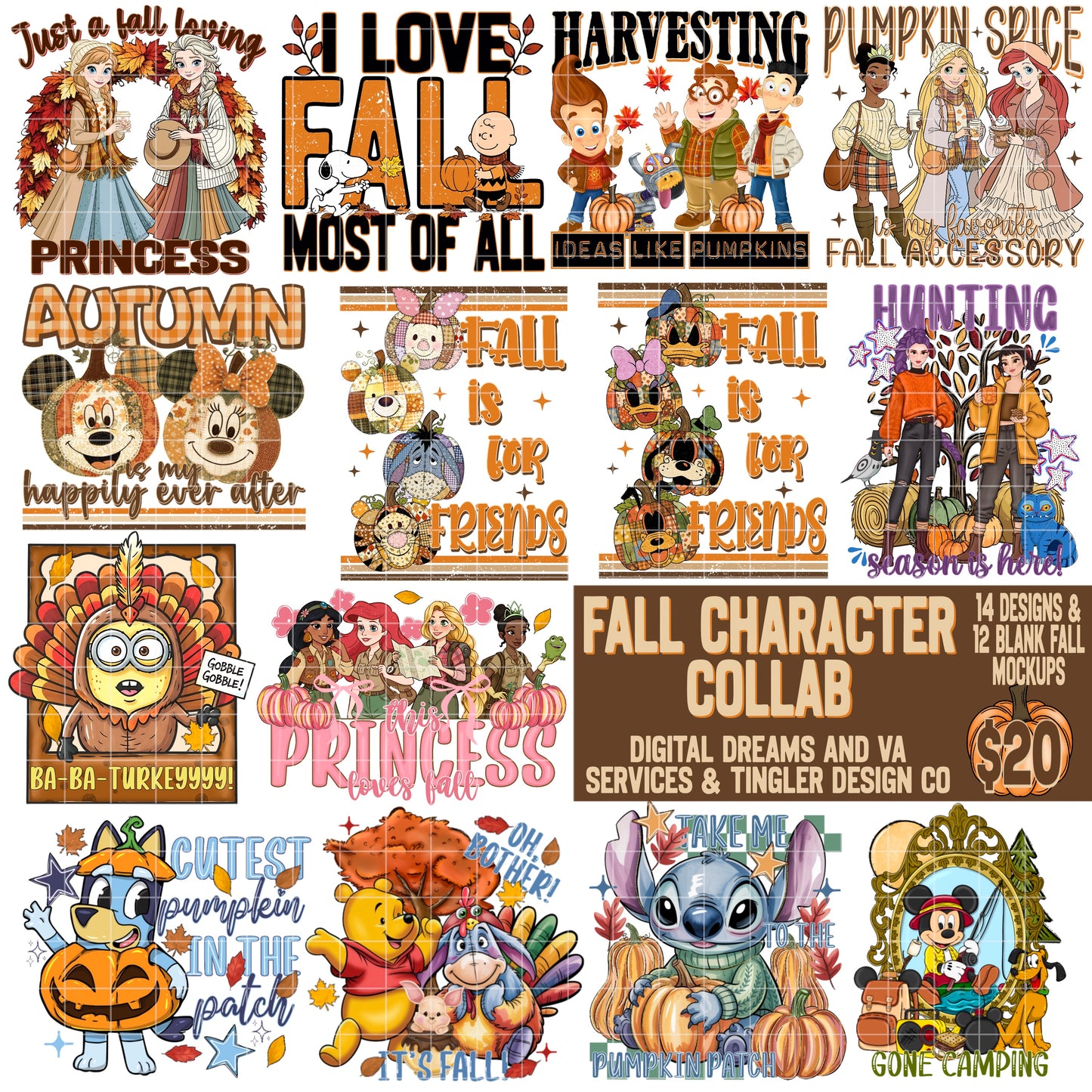 FALL CHARACTER COLLAB W/ TINGLER DESIGN CO