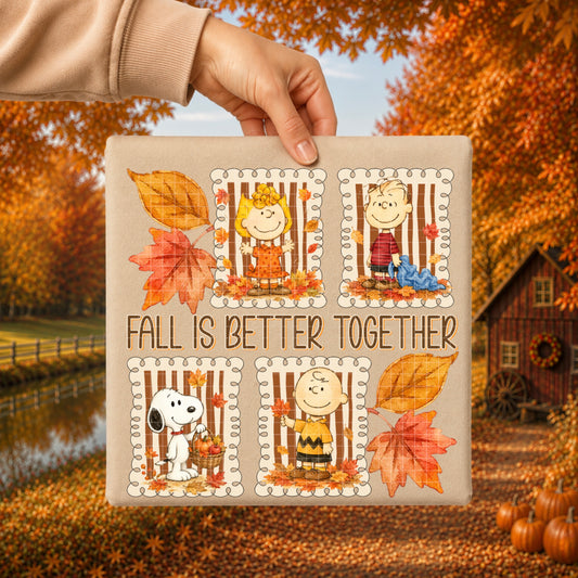 FALL IS BETTER TOGETHER PNG DESIGN