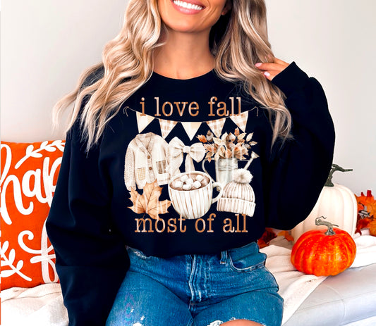 I LOVE FALL PNG DESIGN