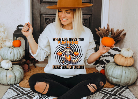 WHEN LIFE GIVES YOU PUMPKINS PNG DESIGN