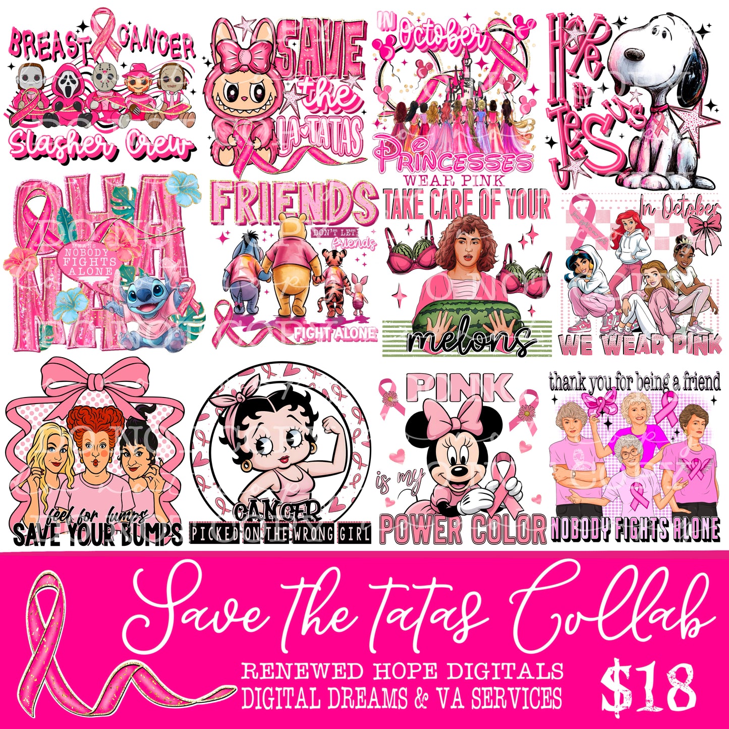 SAVE THE TATAS COLLAB W/ RENEWED HOPE DIGITALS