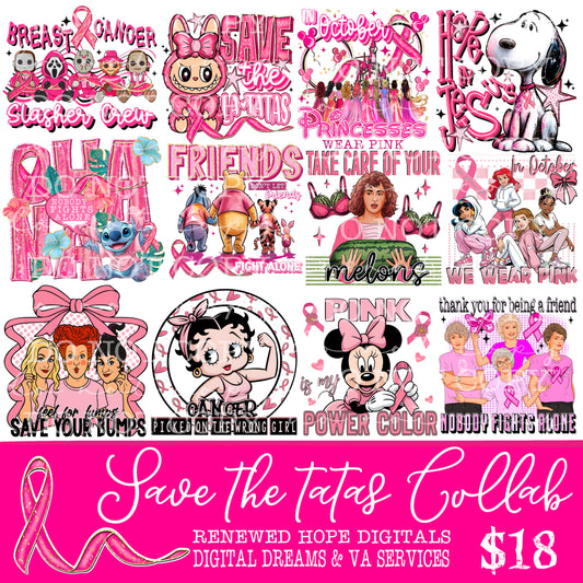 SAVE THE TATAS COLLAB W/ RENEWED HOPE DIGITALS