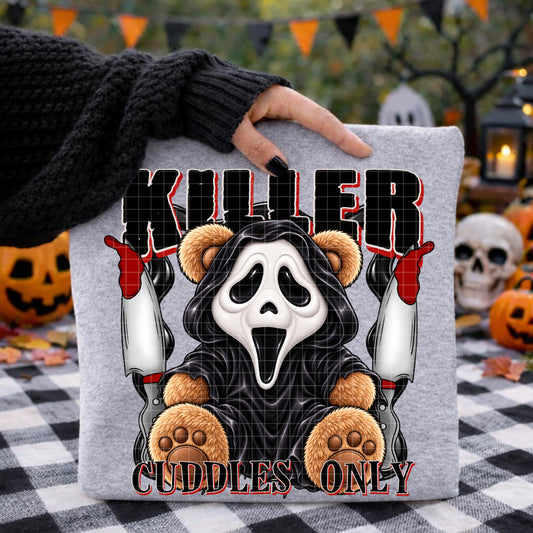 KILLER CUDDLES GHOST PNG DESIGN