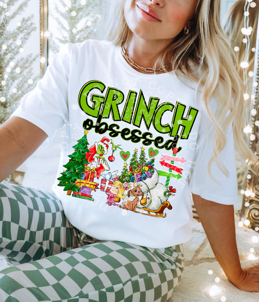 GREEN OBSESSED PNG DESIGN