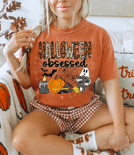 HALLOWEEN OBSESSED PNG DESIGN