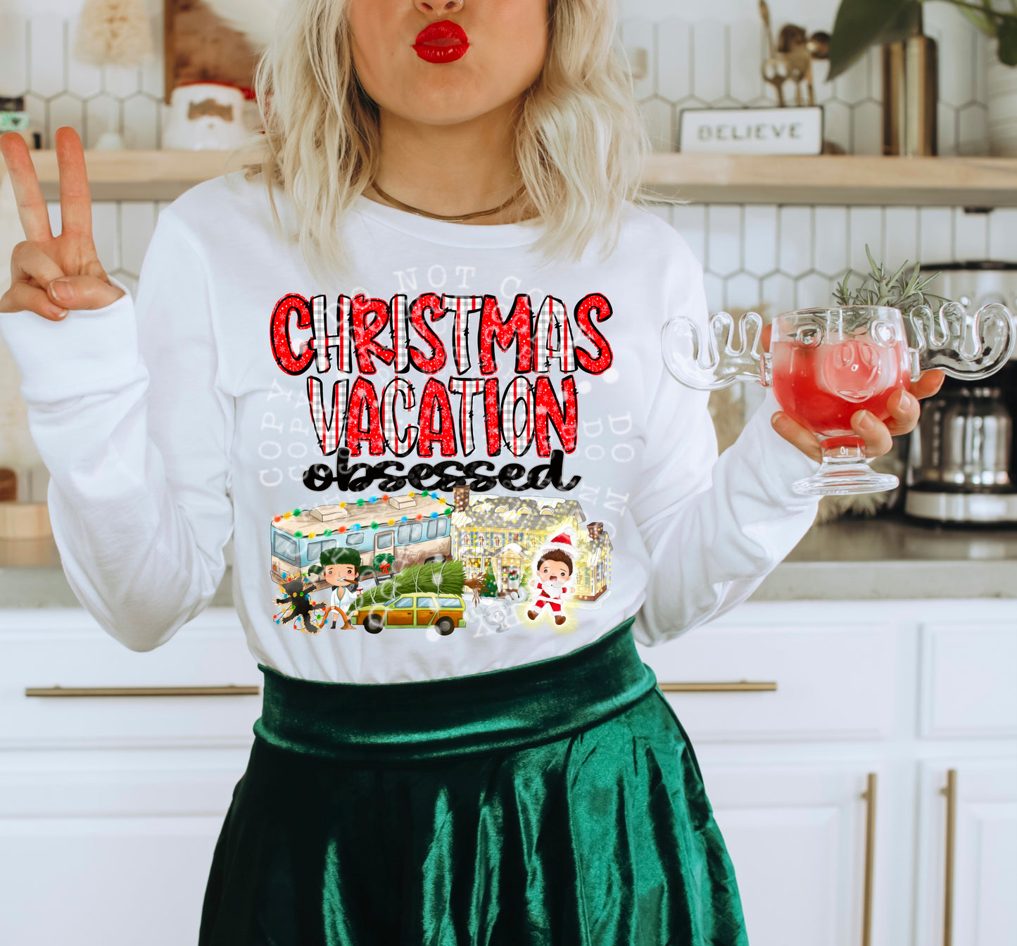 CHRISTMAS VACATION OBSESSED PNG DESIGN