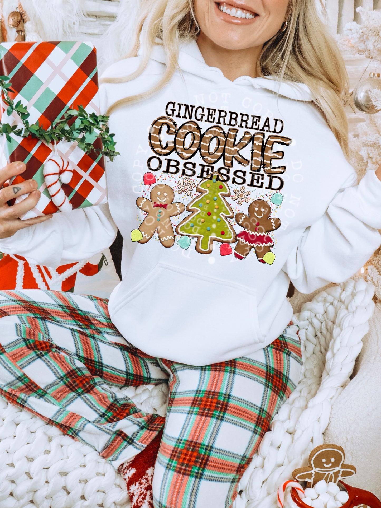 GINGERBREAD COOKIE OBSESSED PNG DESIGN