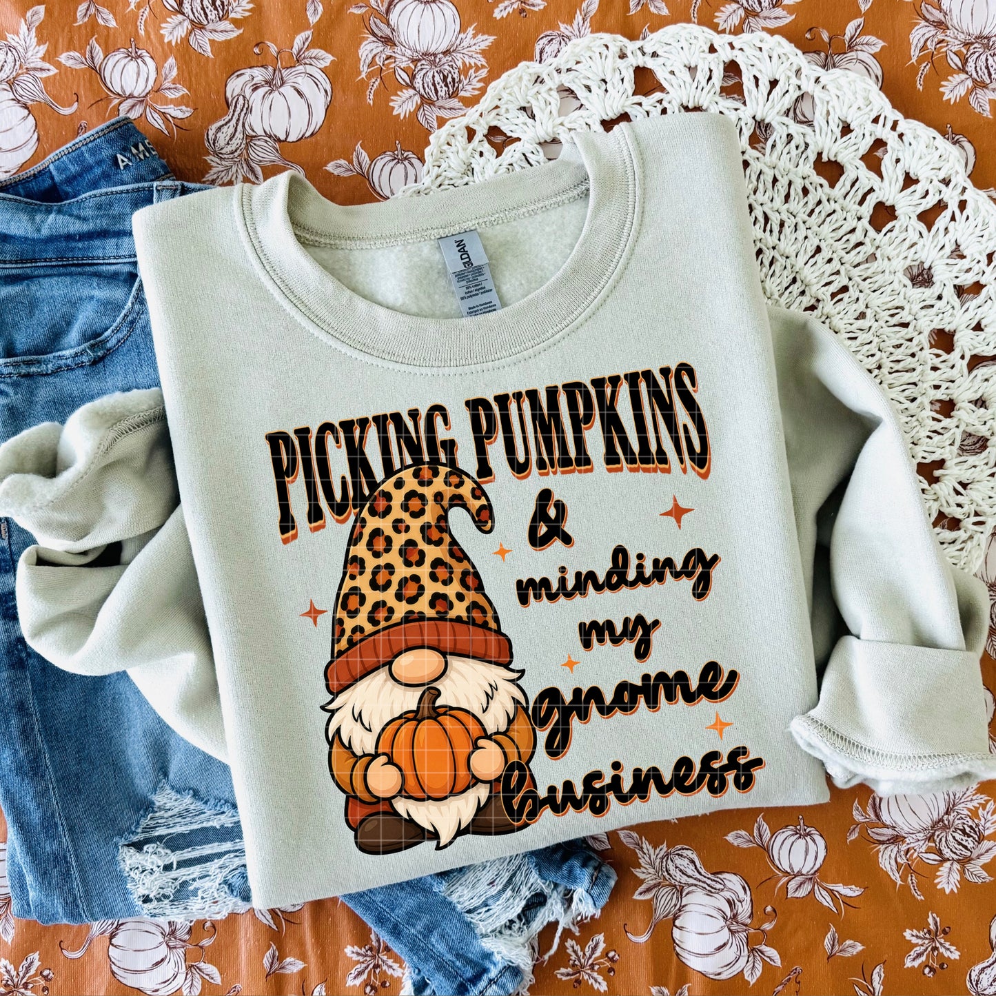 PICKING PUMPKINS PNG DESIGN