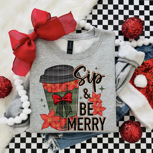 SIP & BE MERRY PNG DESIGN
