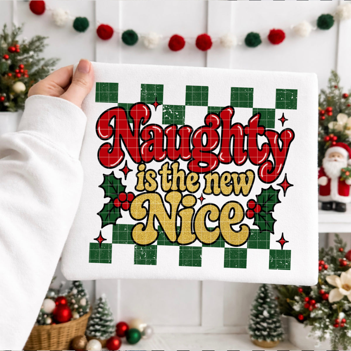 NAUGHTY IS THE NEW NICE PNG DESIGN