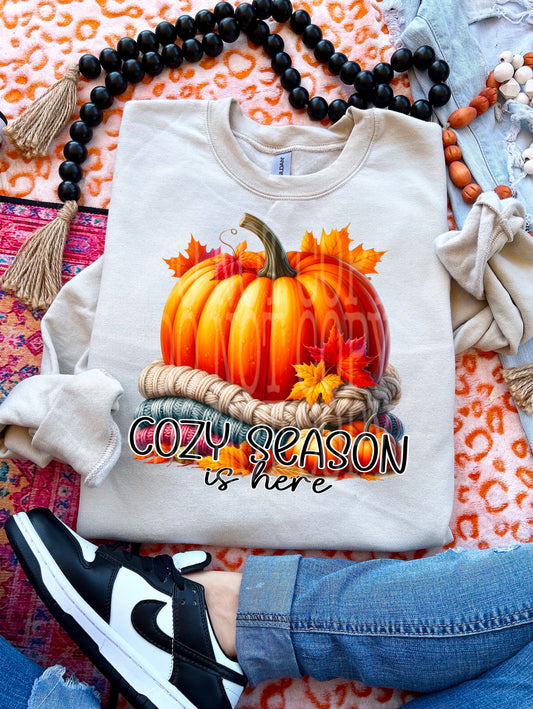COZY SEASON IS HERE PNG DESIGN