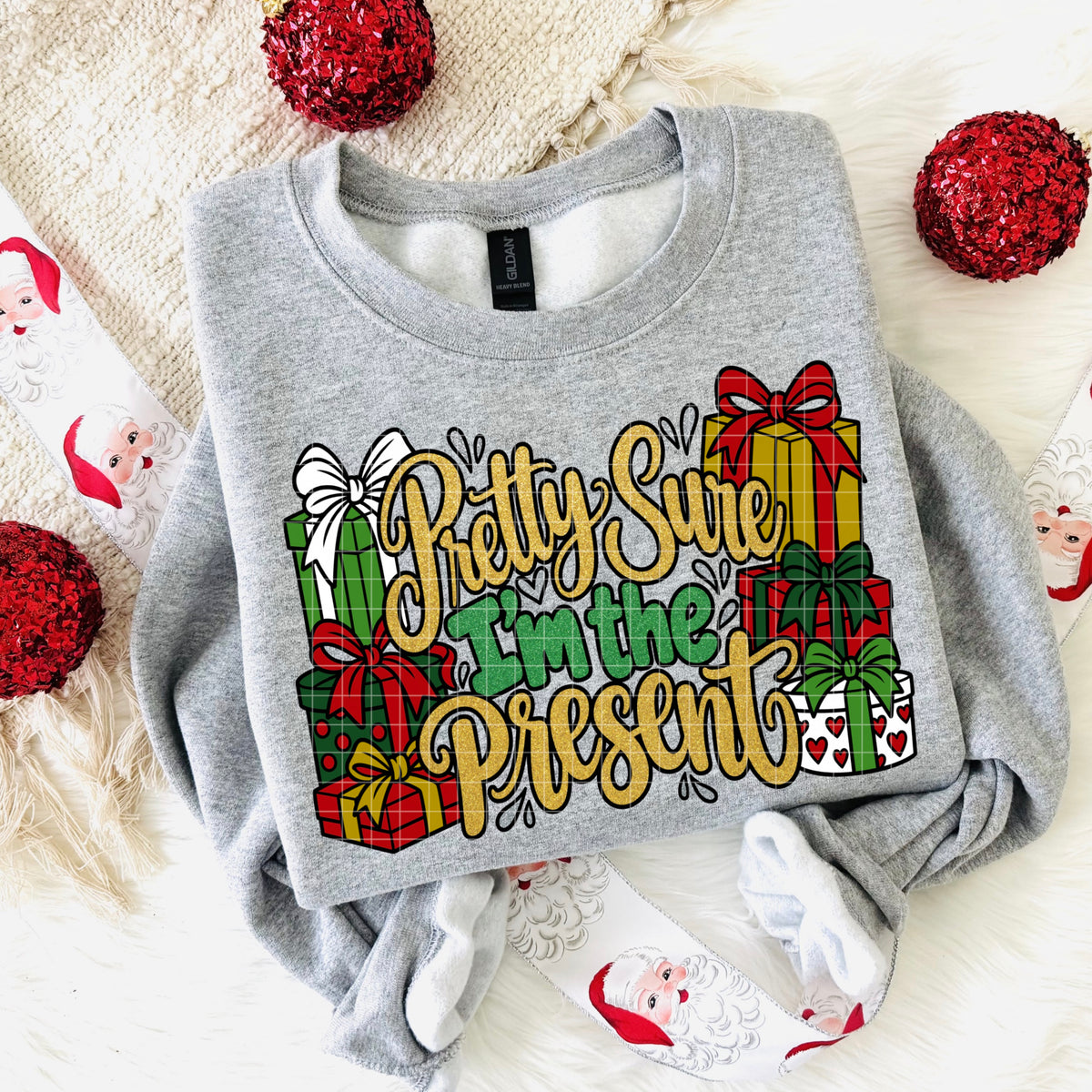 PRETTY SURE I'M THE PRESENT PNG DESIGN