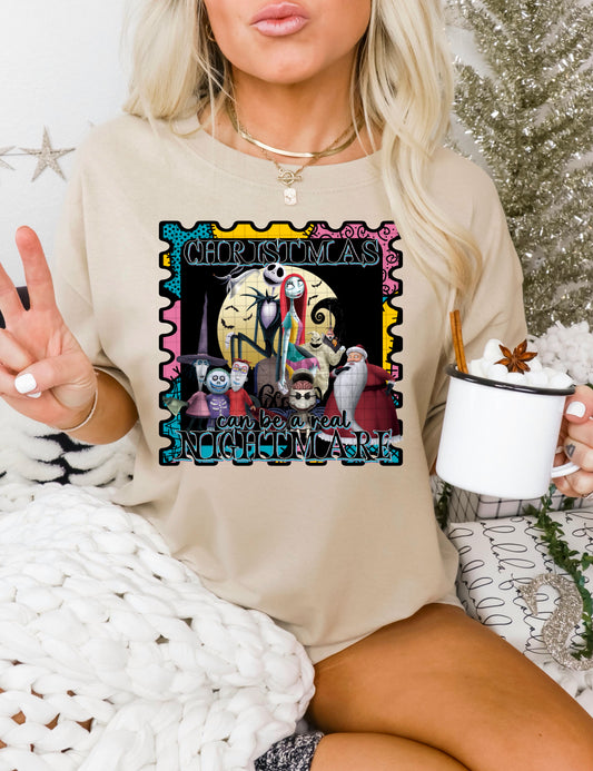 CHRISTMAS CAN BE A REAL NIGHTMARE PNG DESIGN
