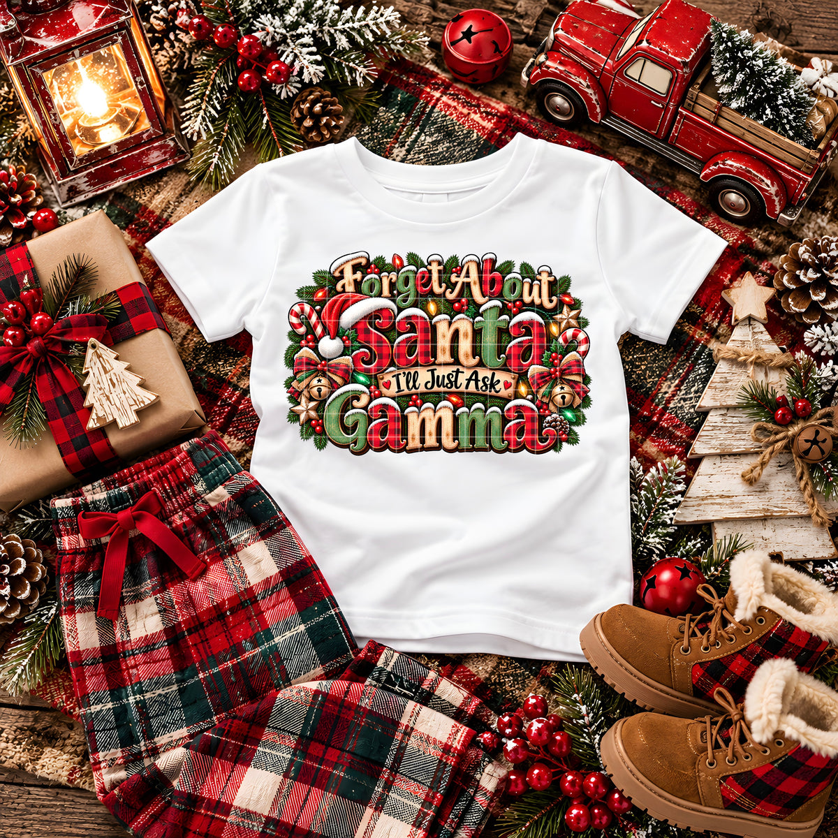 FORGET SANTA GAMMA PNG DESIGN