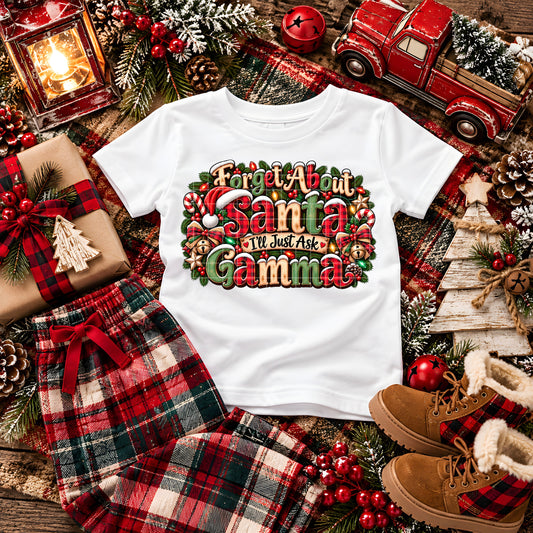 FORGET SANTA GAMMA PNG DESIGN