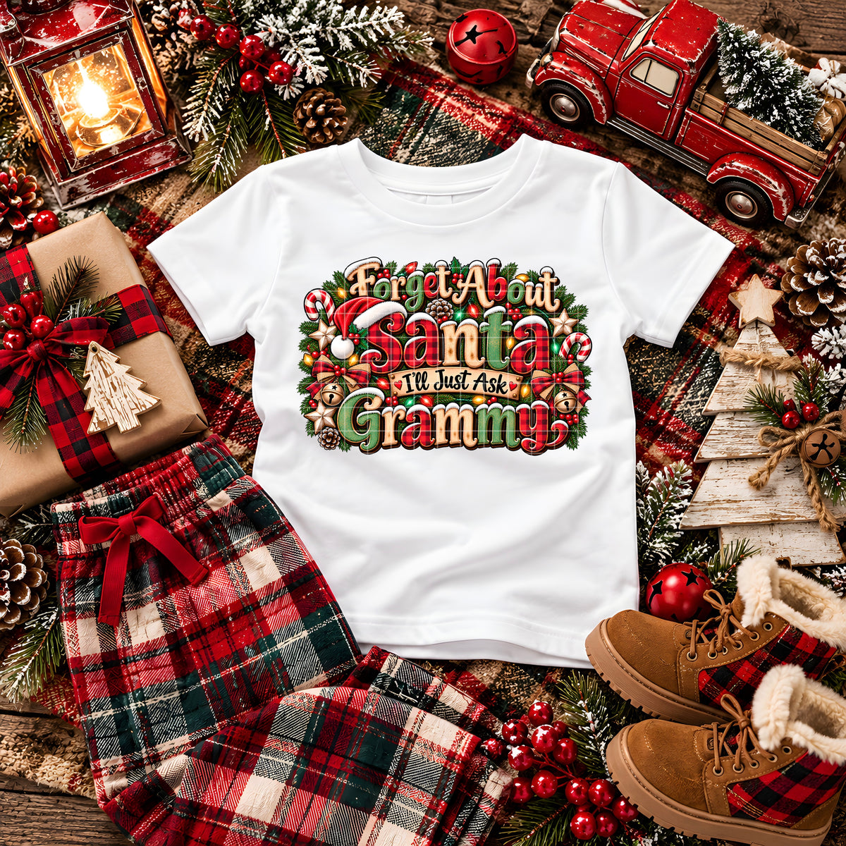 FORGET SANTA GRAMMY PNG DESIGN