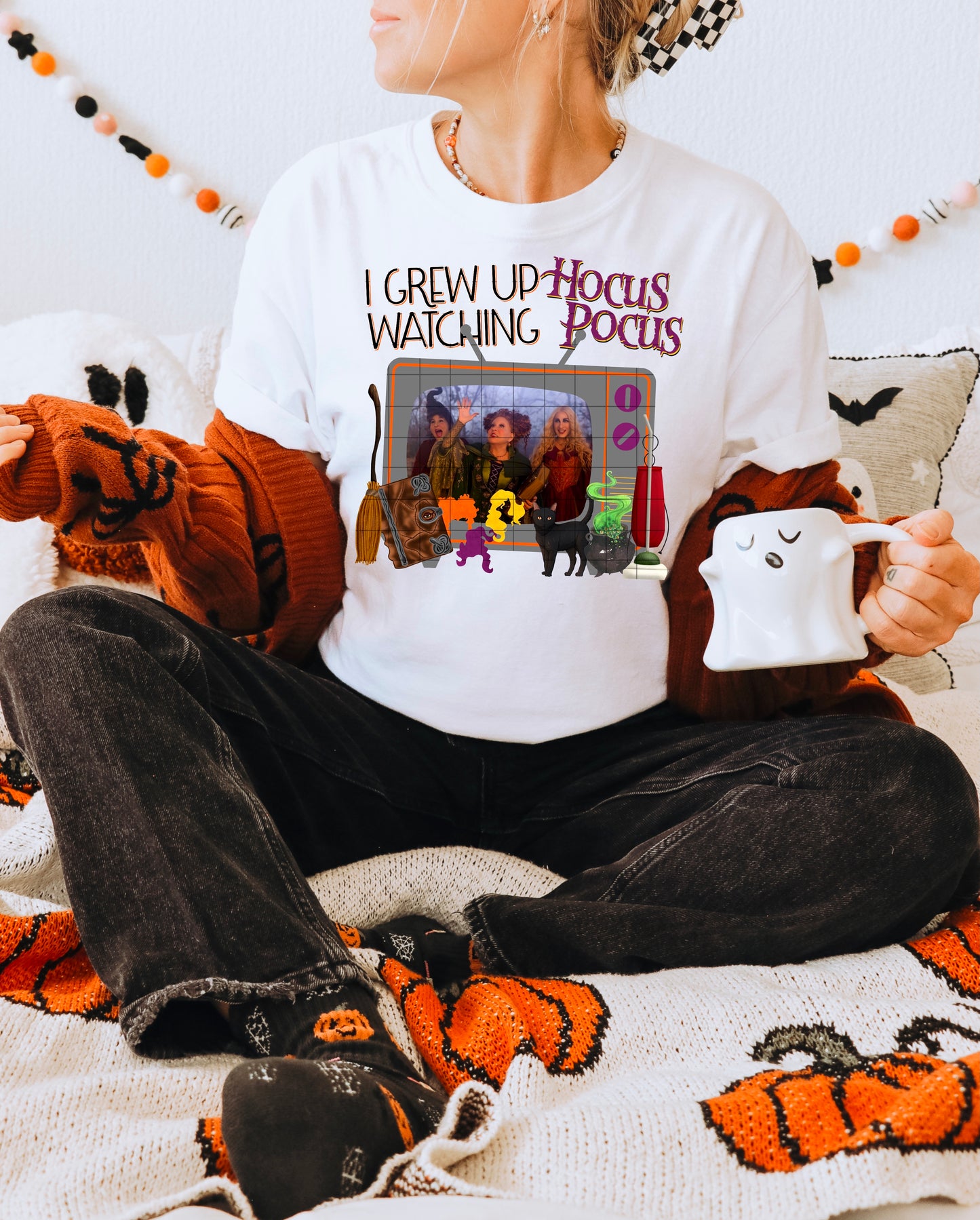 I GREW UP WATCHING HOCUS POCUS PNG DESIGN