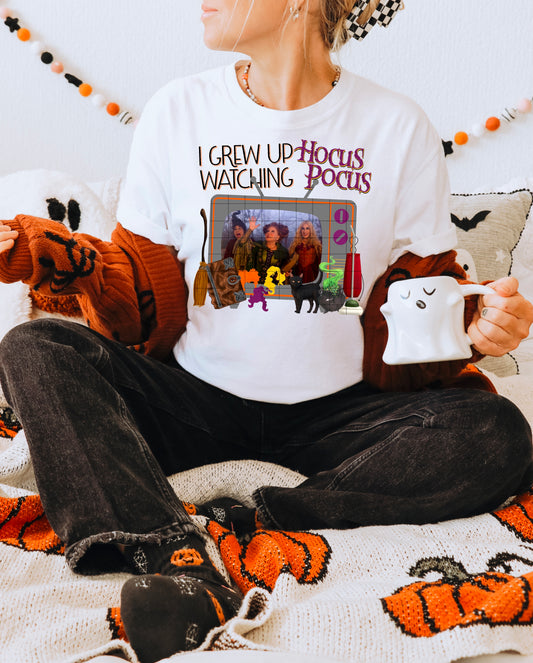 I GREW UP WATCHING HOCUS POCUS PNG DESIGN