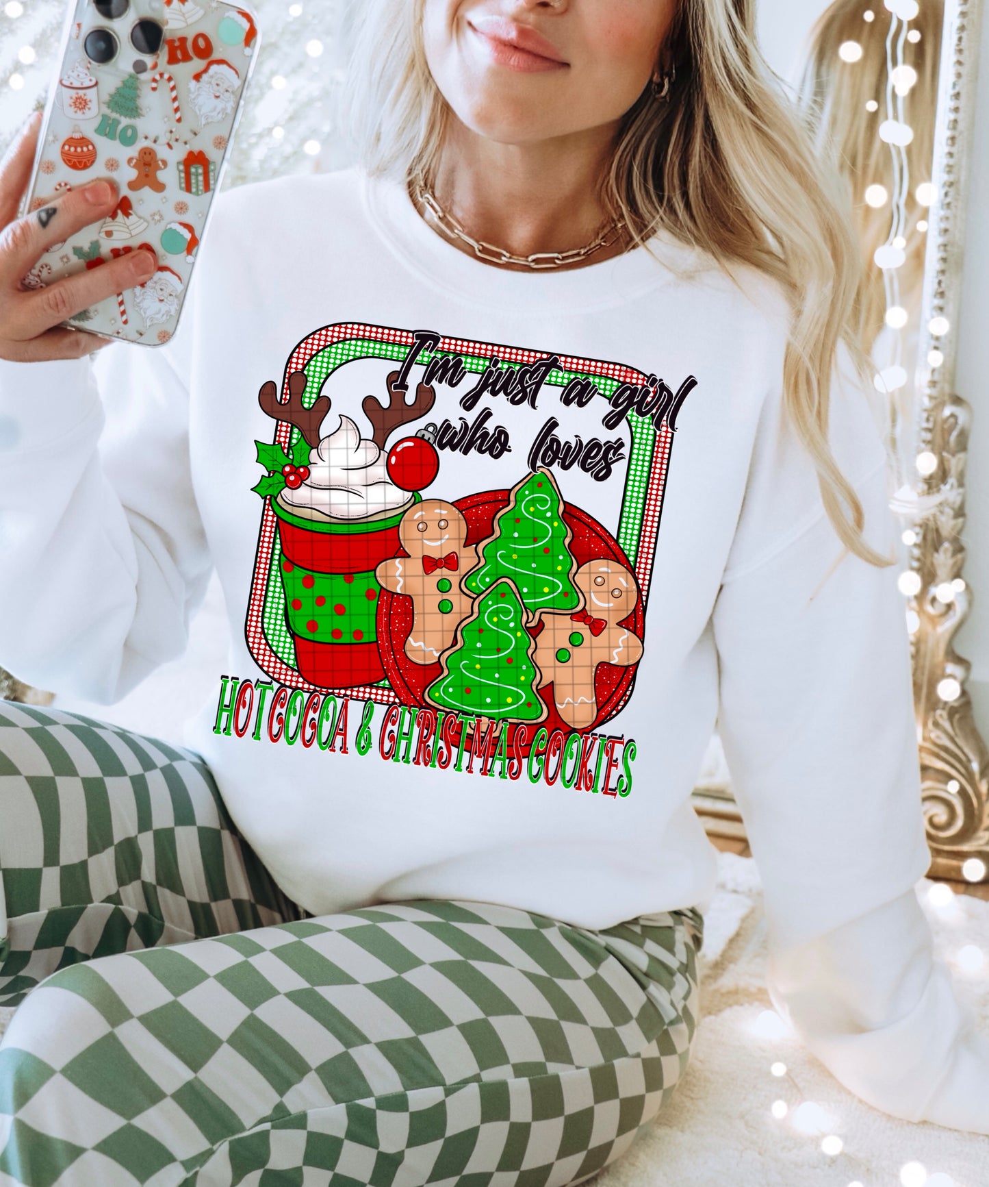 HOT COCOA & CHRISTMAS COOKIES PNG DESIGN