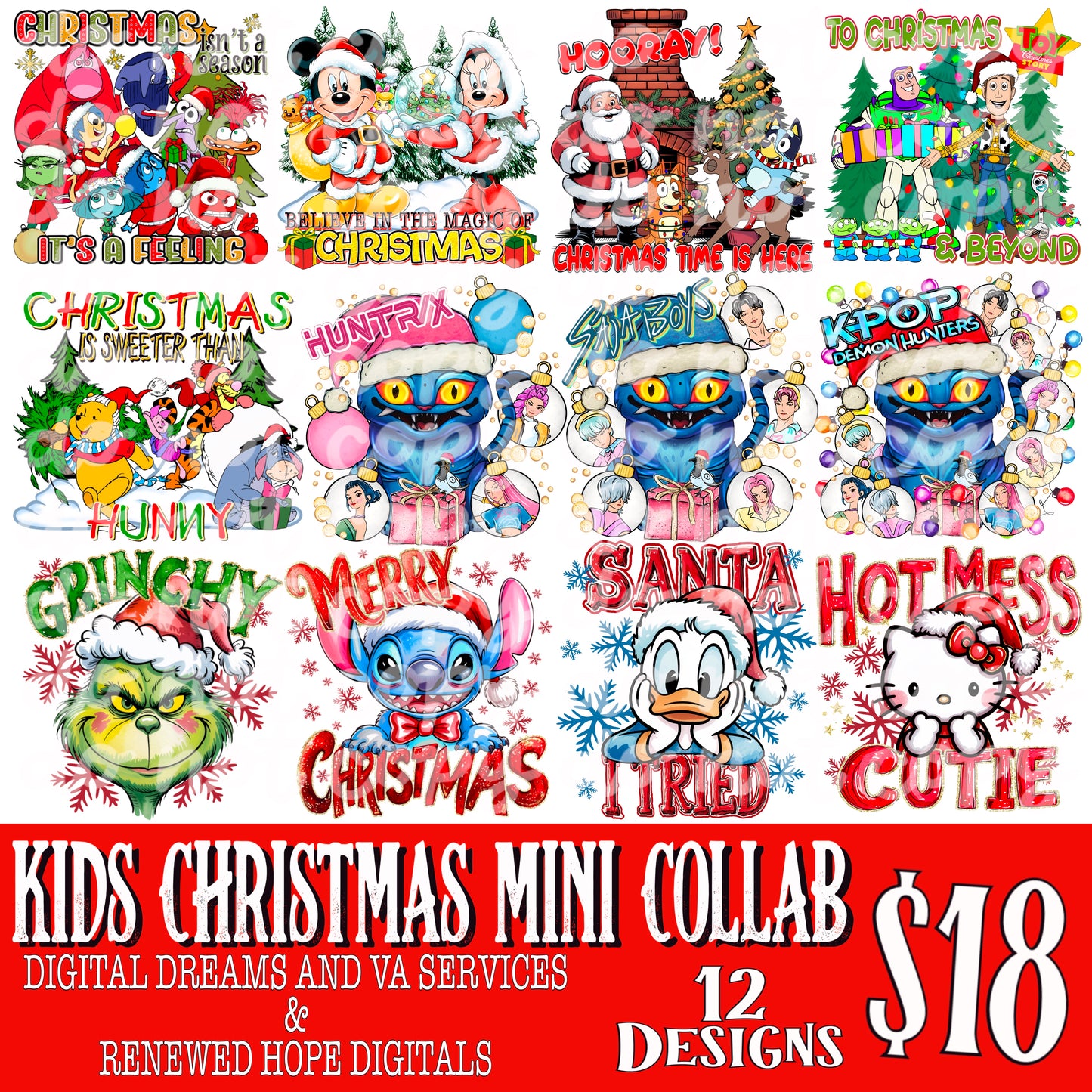 KIDS CHRISTMAS MINI COLLAB W/ RENEWED HOPE DIGITALS