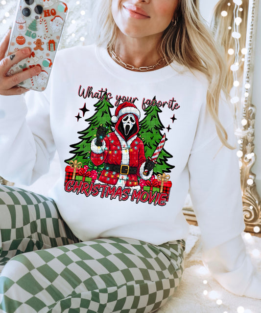 WHAT'S YOUR FAVORITE CHRISTMAS MOVIE PNG DESIGN