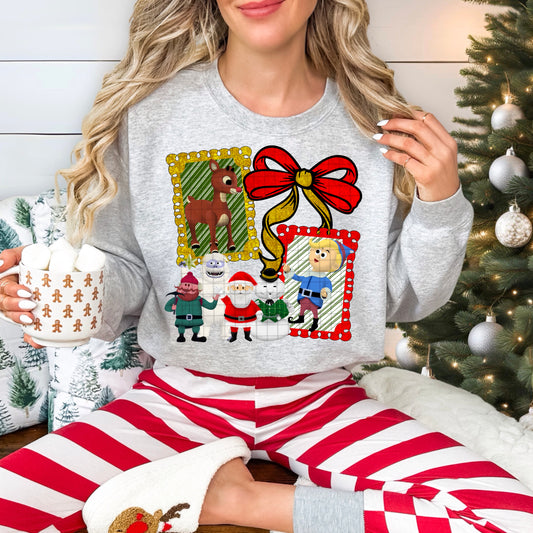 REINDEER COLLAGE PNG DESIGN
