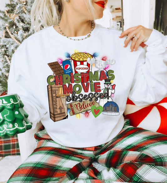 CHRISTMAS MOVIE OBSESSED PNG DESIGN
