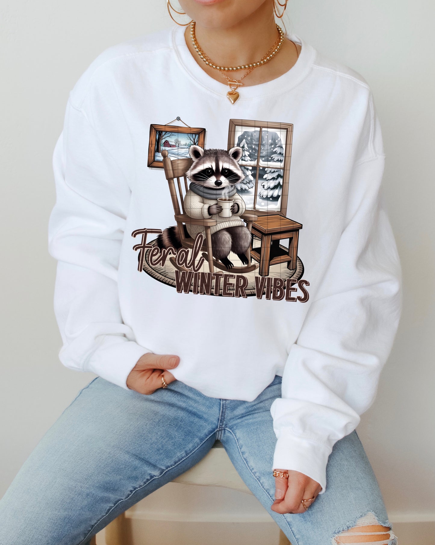 FERAL WINTER VIBES PNG DESIGN