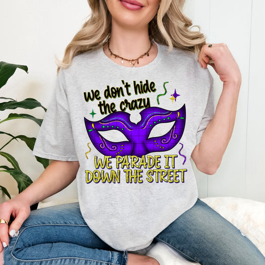 WE PARADE IT DOWN THE STREET PNG DESIGN