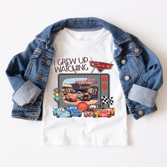I GREW UP WATCHING CARS PNG DESIGN