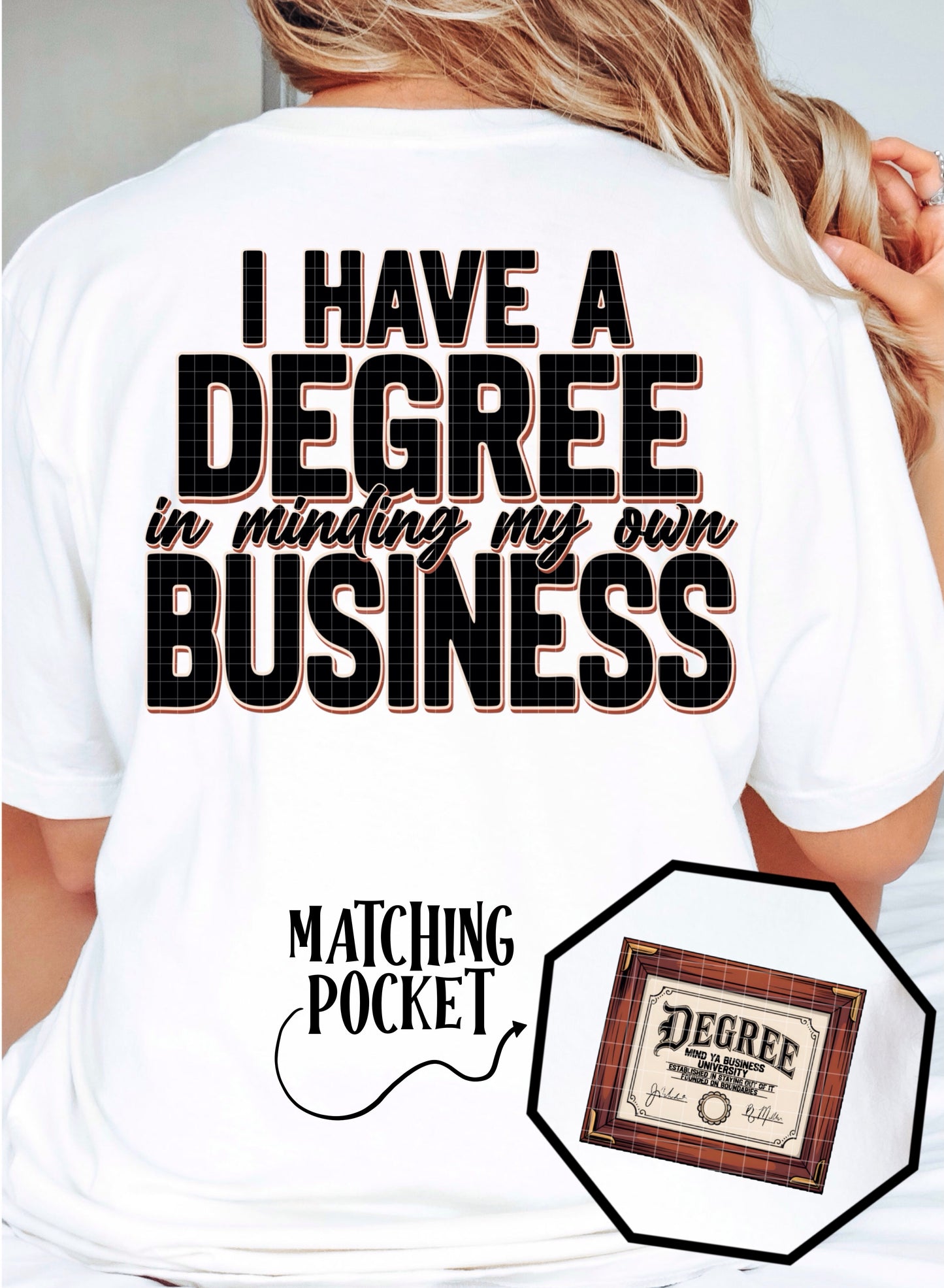 I HAVE A DEGREE PNG DESIGN