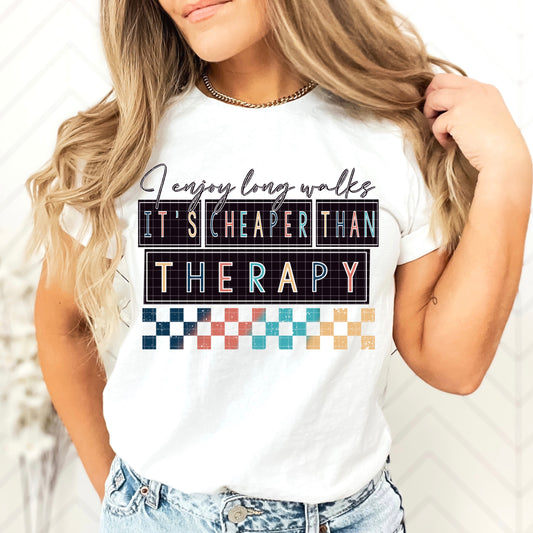 I ENJOY LONG WALKS PNG DESIGN