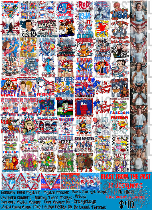 BLAST FROM THE PAST 4TH OF JULY COLLAB FEATURING 12 AMAZING DESIGNERS