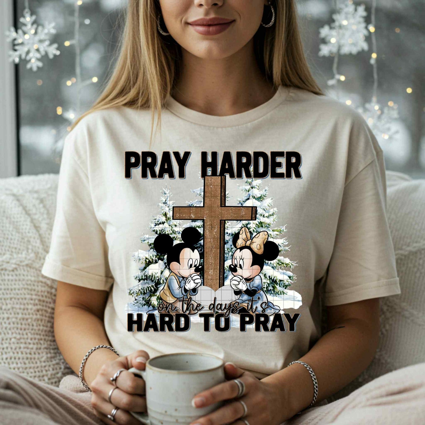 PRAY HARDER PNG DESIGN