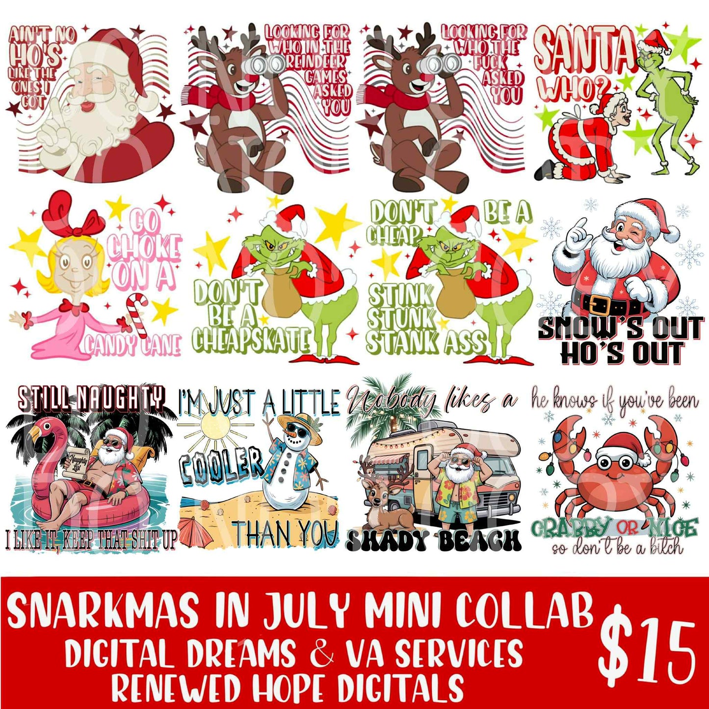 SNARKMAS IN JULY COLLAB W/ RENEWED HOPE DIGITALS