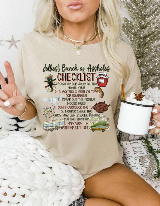 JOLLY BUNCH OF CHECKLIST PNG DESIGN