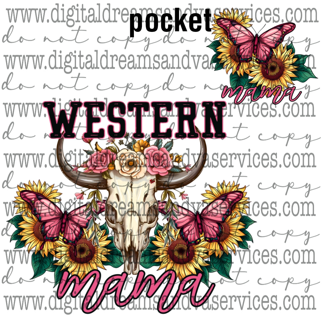 WESTERN MAMA PNG DESIGN