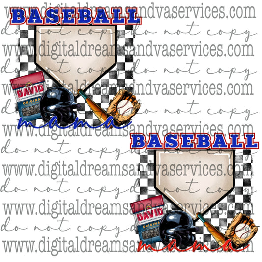 BASEBALL MAMA PNG DESIGN