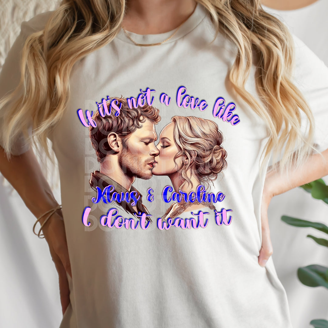 LOVE LIKE KLAUS & CAROLINE PNG DESIGN