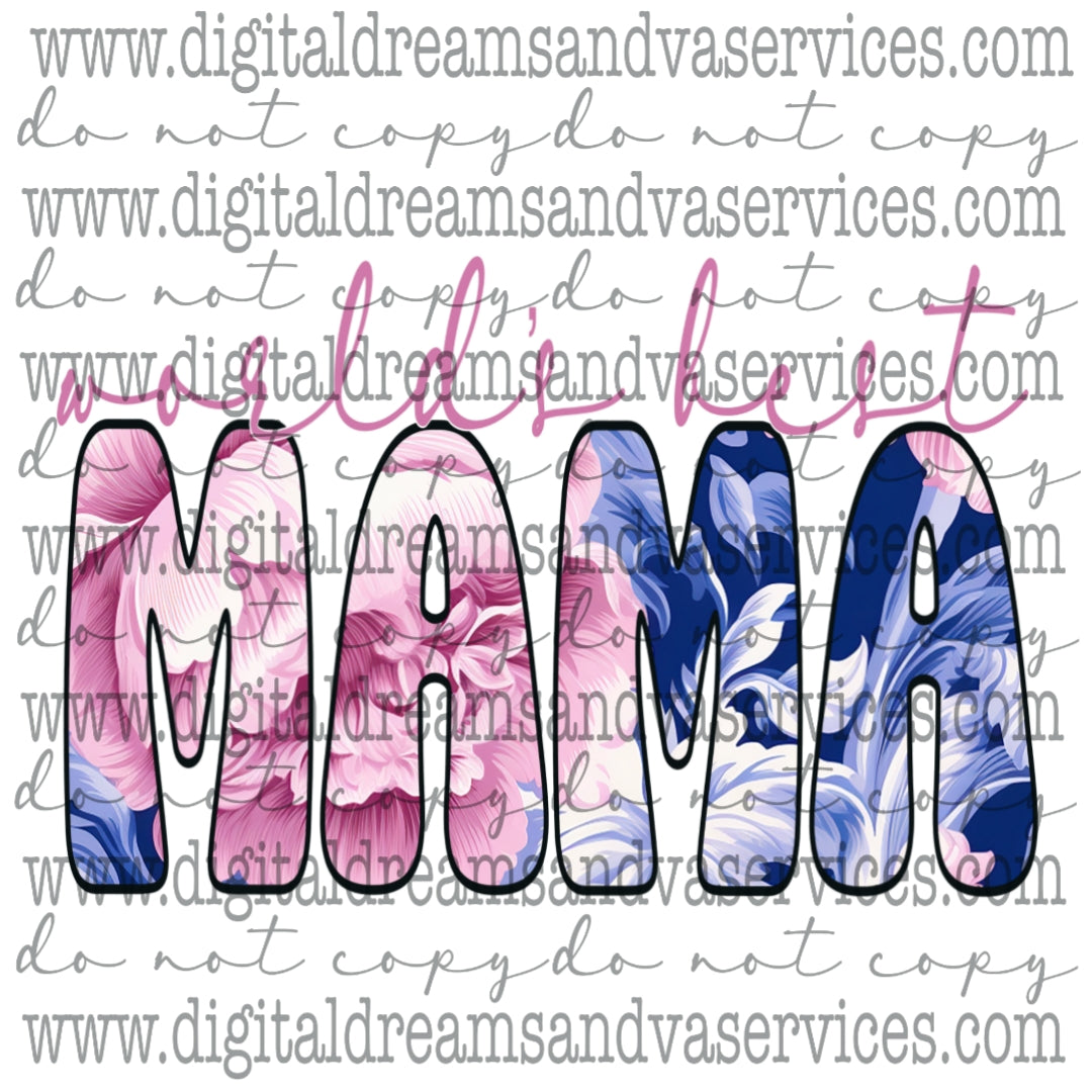 WORLD'S BEST MAMA PNG DESIGN