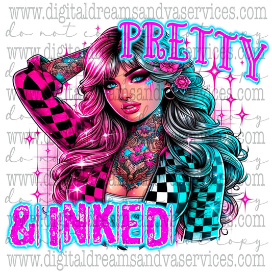 PRETTY AND INKED PNG DESIGN