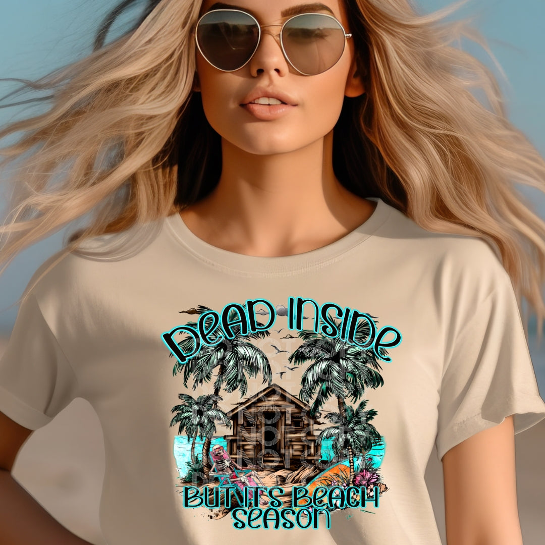 DEAD INSIDE BUT IT'S BEACH SEASON PNG DESIGN