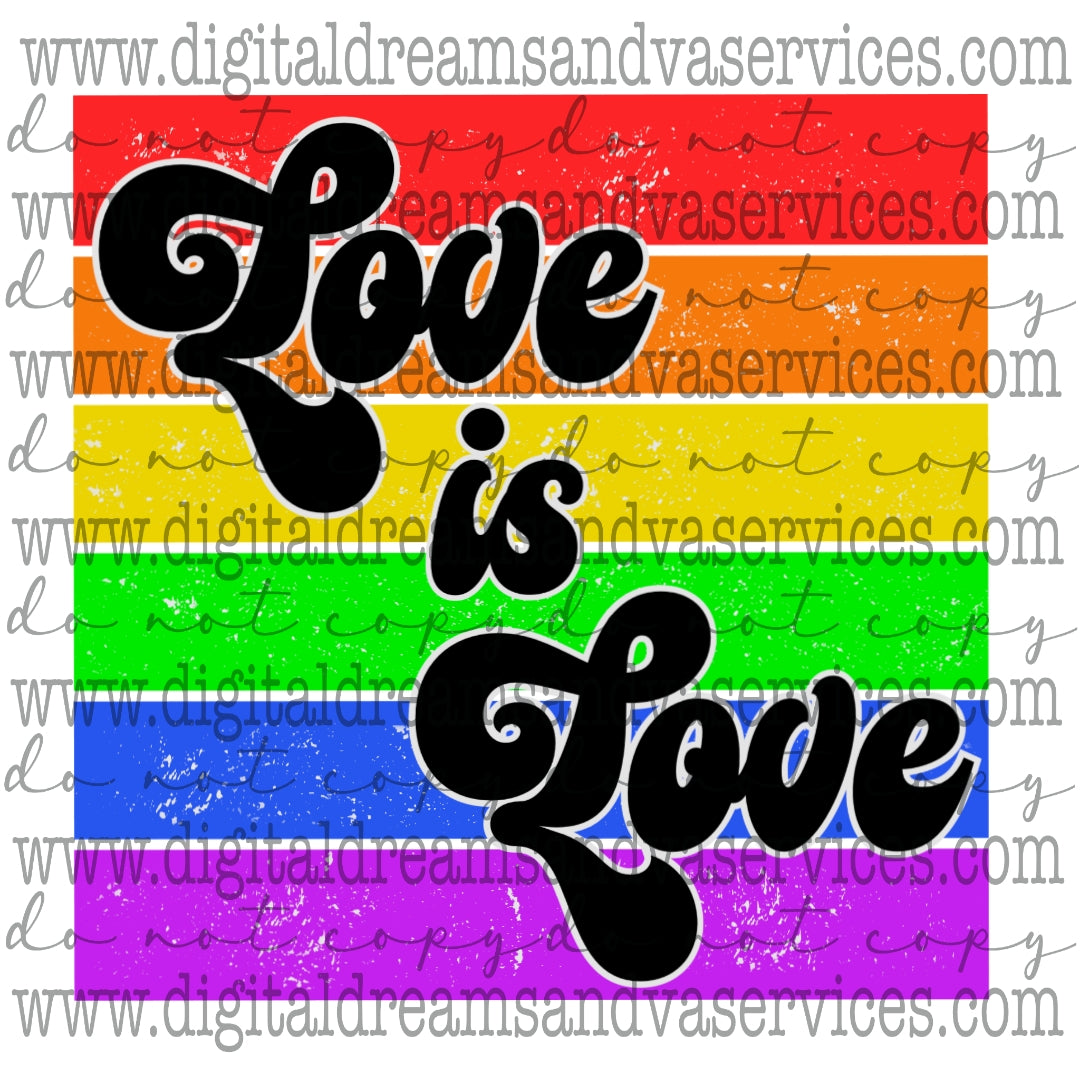 LOVE IS LOVE PNG DESIGN