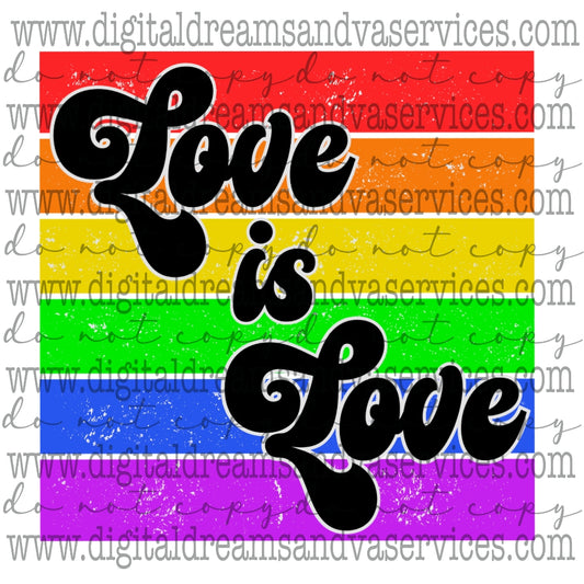 LOVE IS LOVE PNG DESIGN