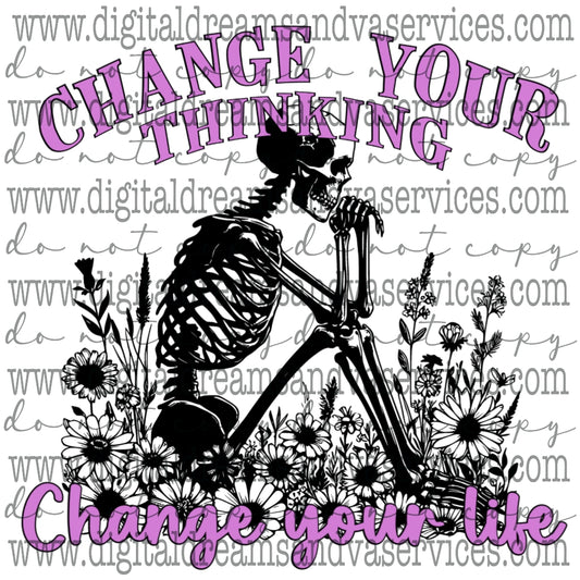 CHANGE YOUR THINKING PNG DESIGN